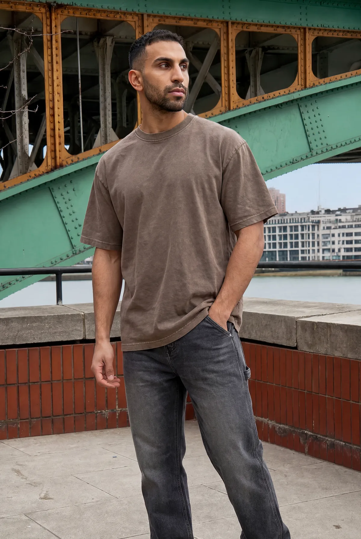 Camiseta washed Classior, de frente