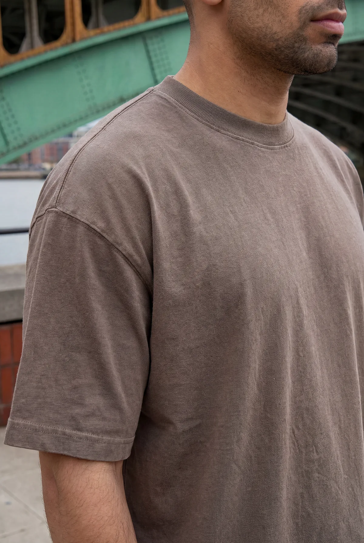 Camiseta washed Classior, de lado