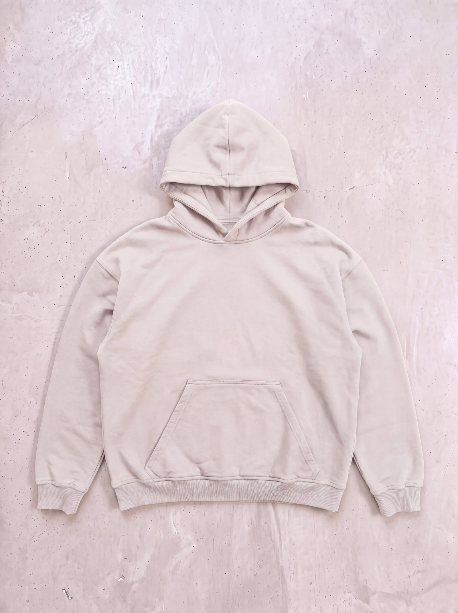 Hoodie Básico Beige — frente