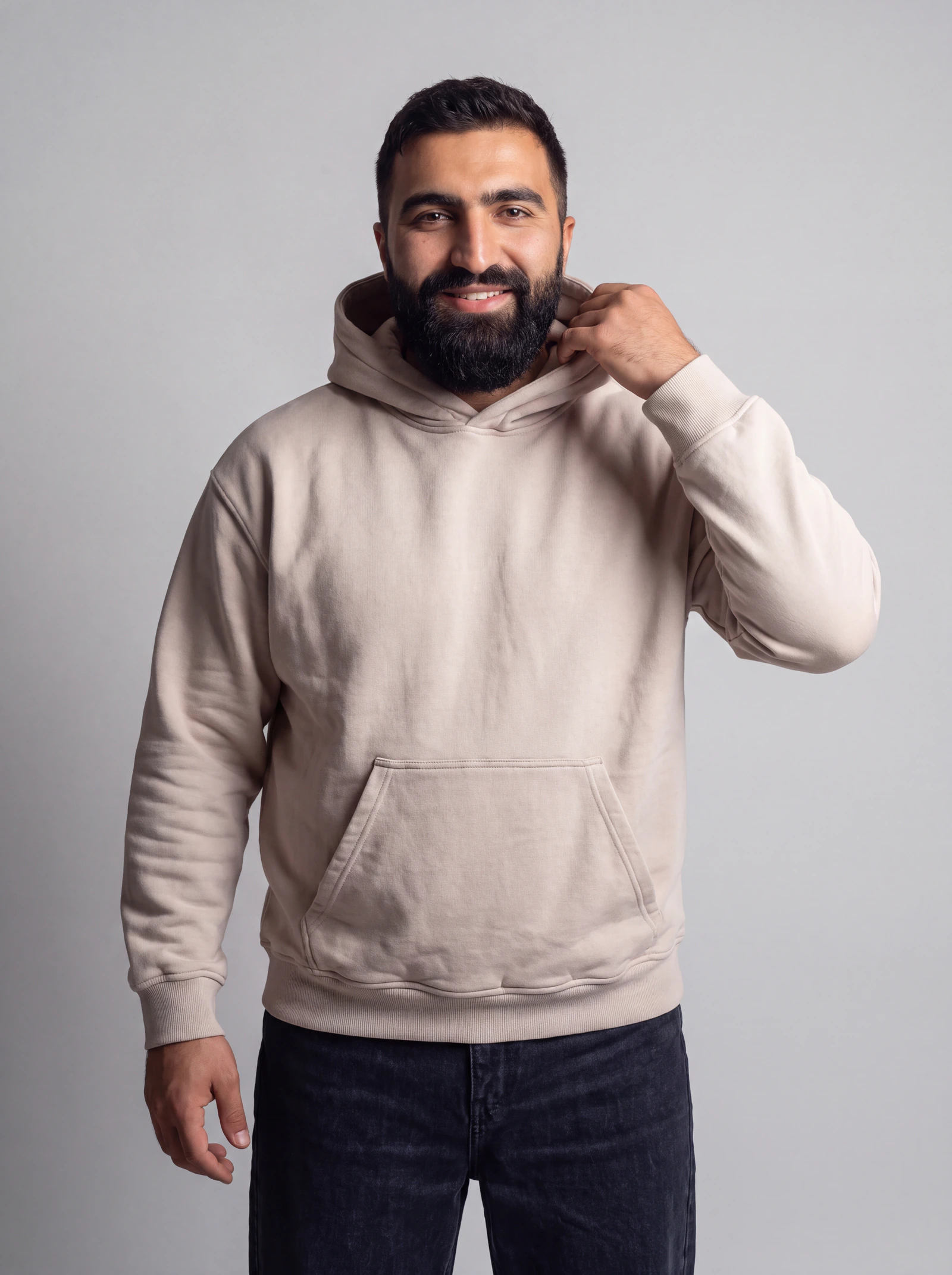 Hoodie Básico — Beige