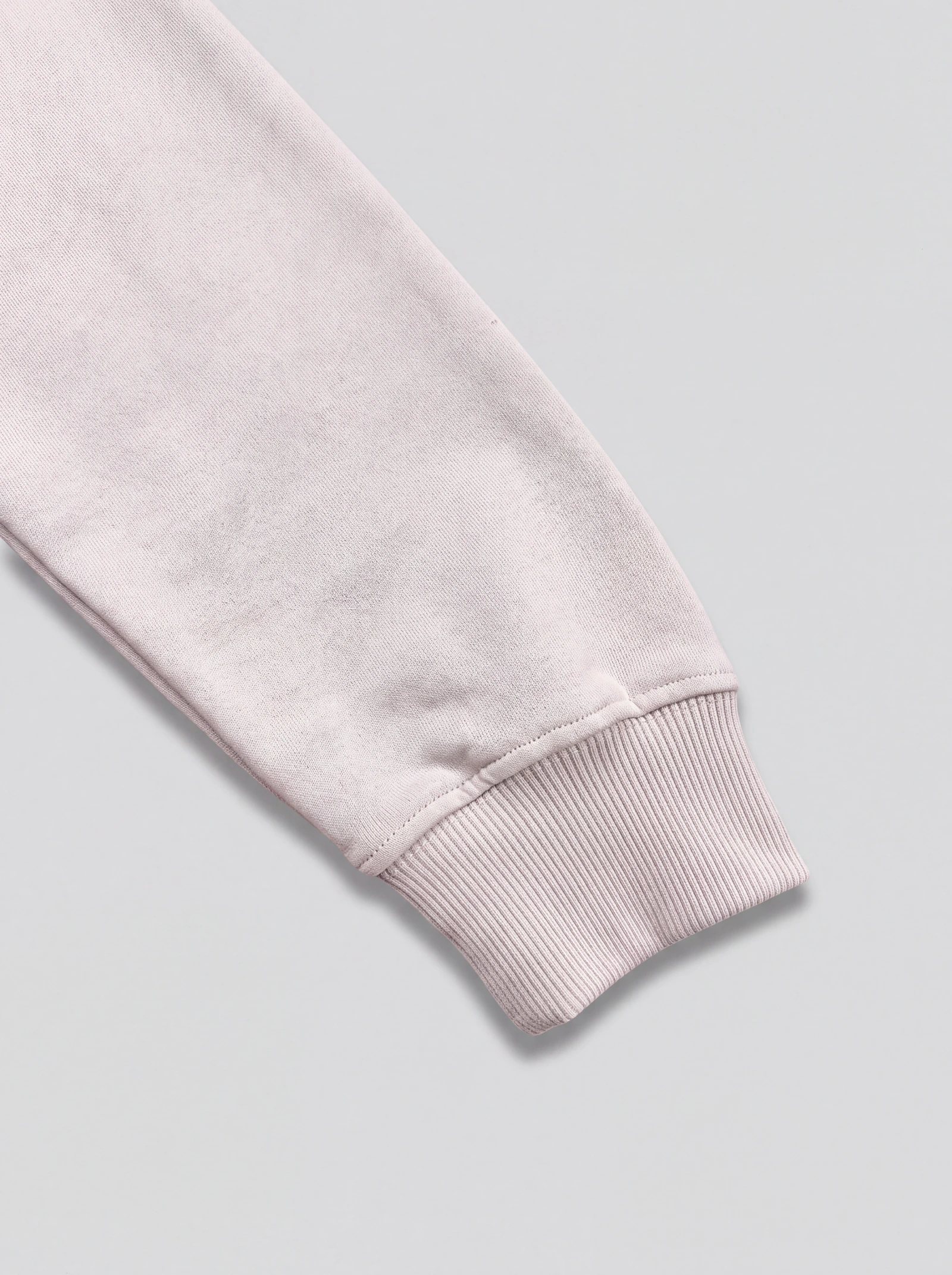 Hoodie Básico Beige — detalle: puño