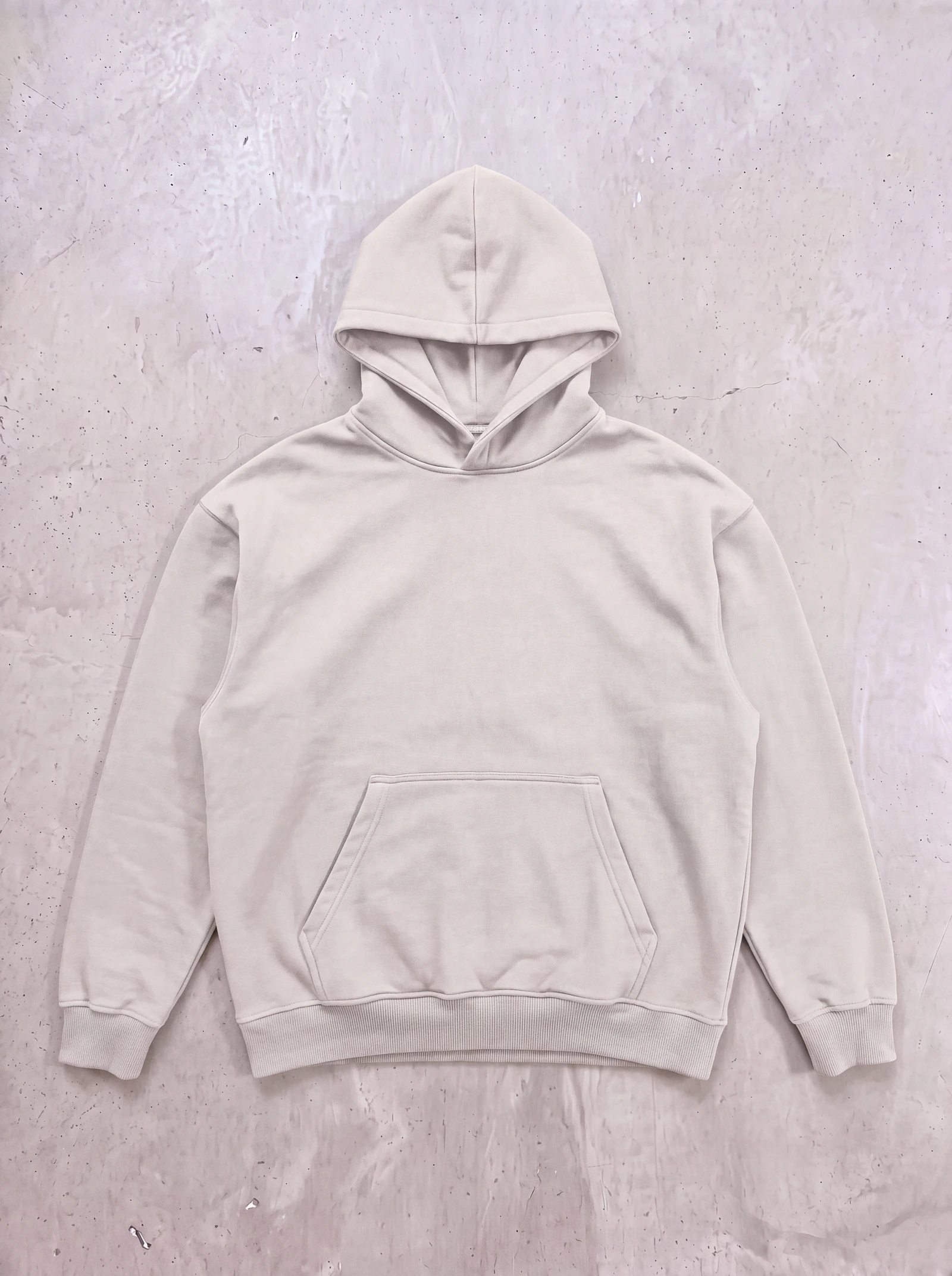 Hoodie Básico Beige — frente