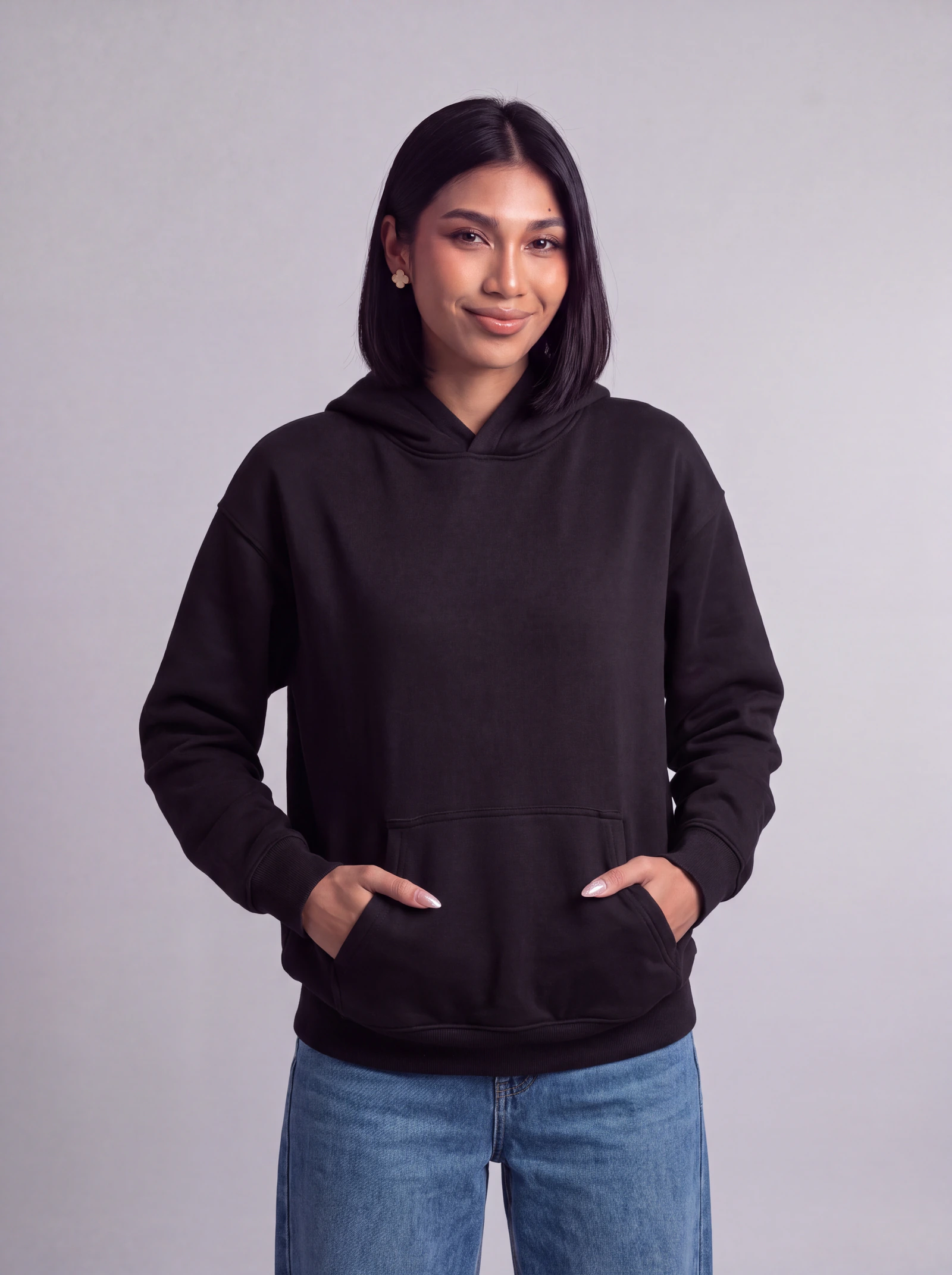 Hoodie Básico — Negro