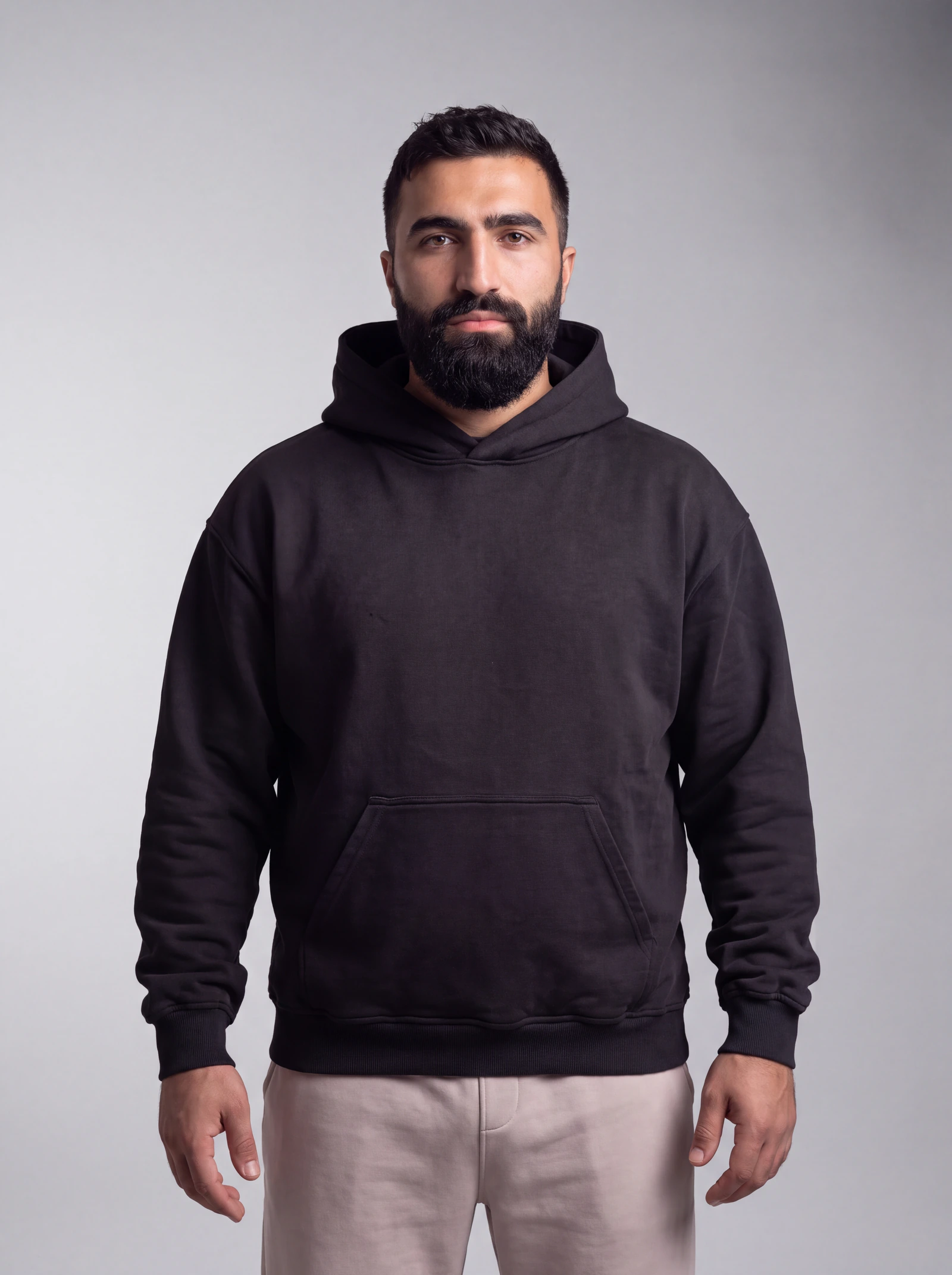 Hoodie Básico — Negro