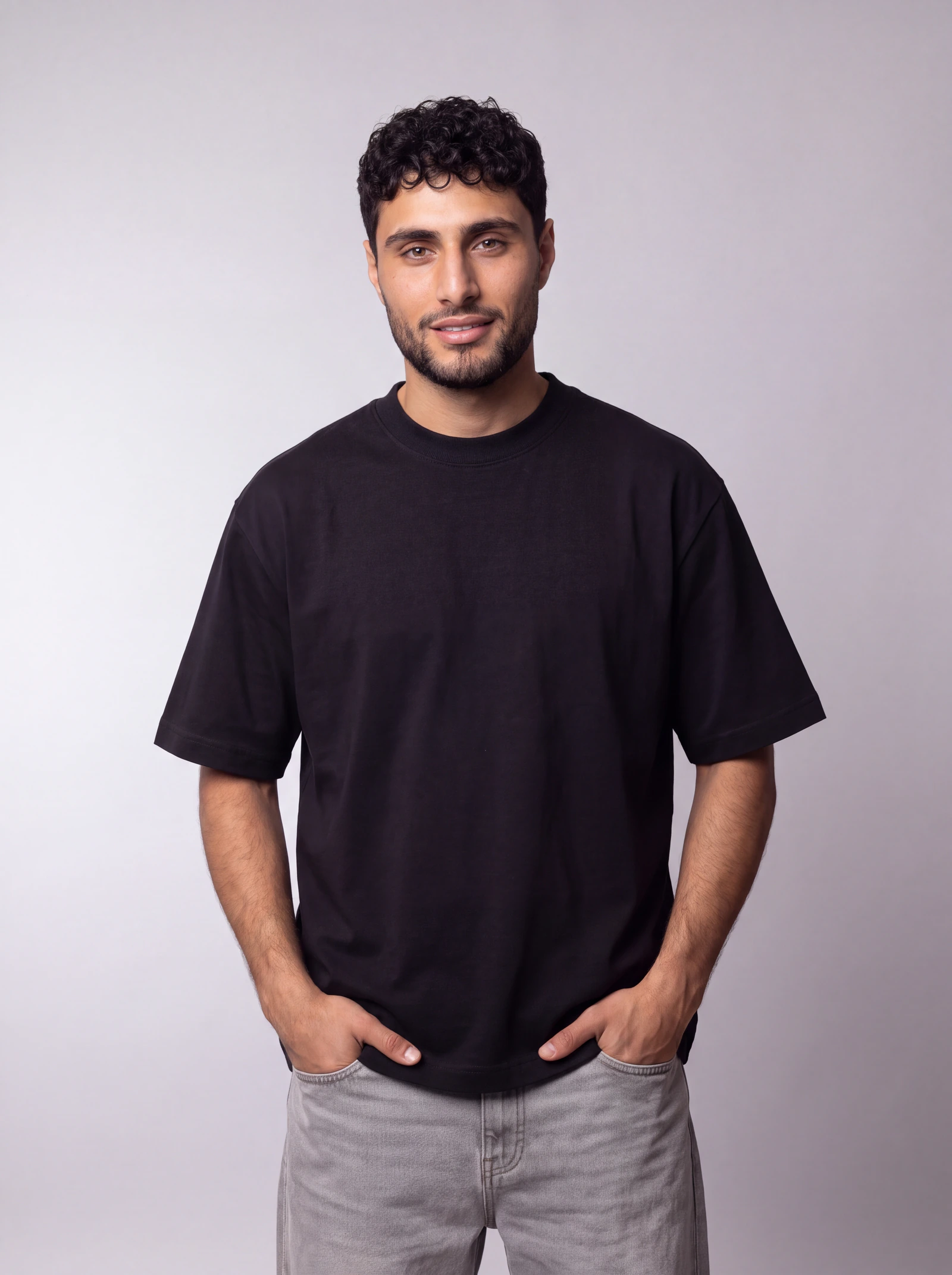 Camiseta Boxyover — Negro