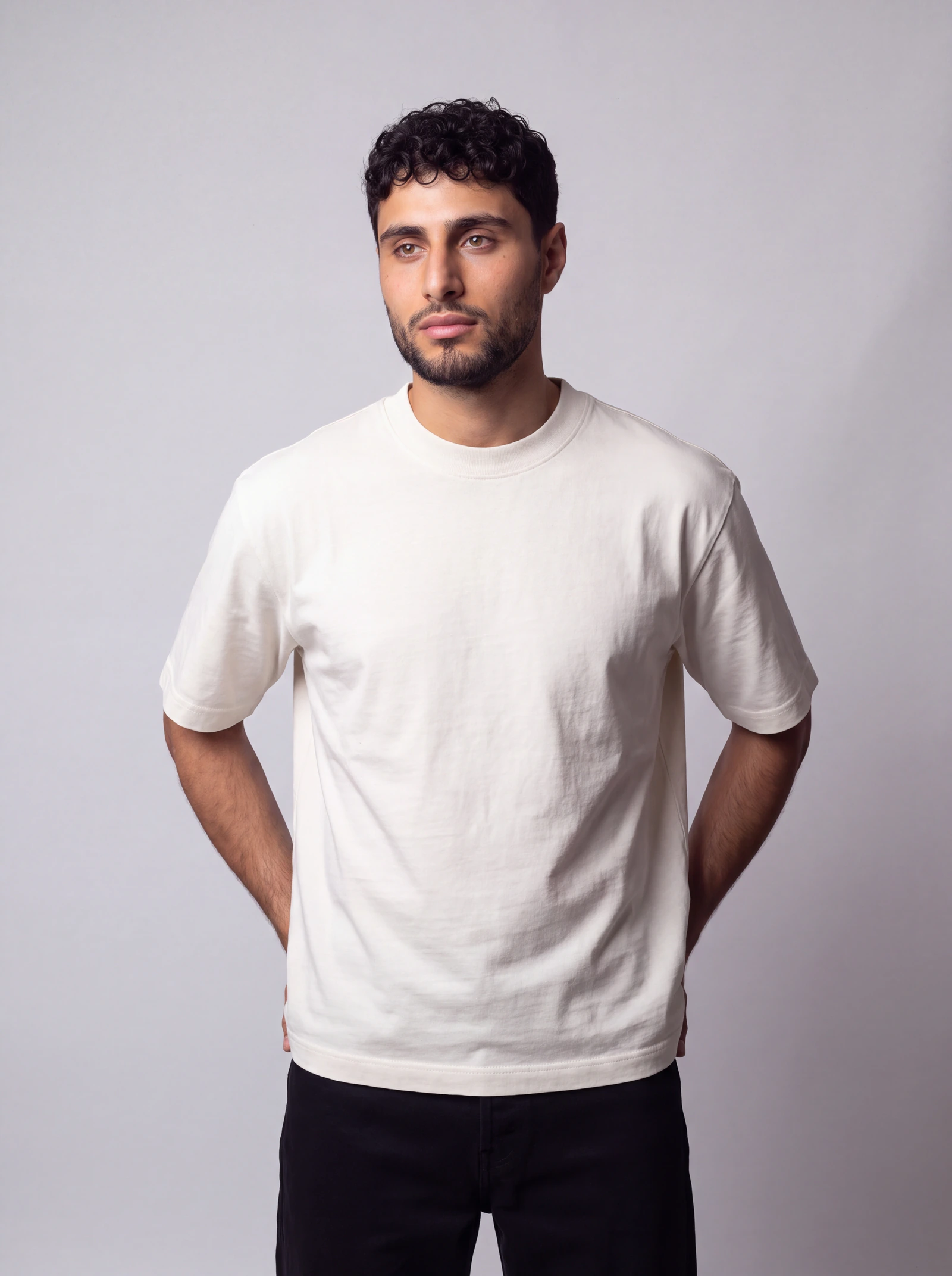 Camiseta Boxyover Lavada — Crudo/Dakota
