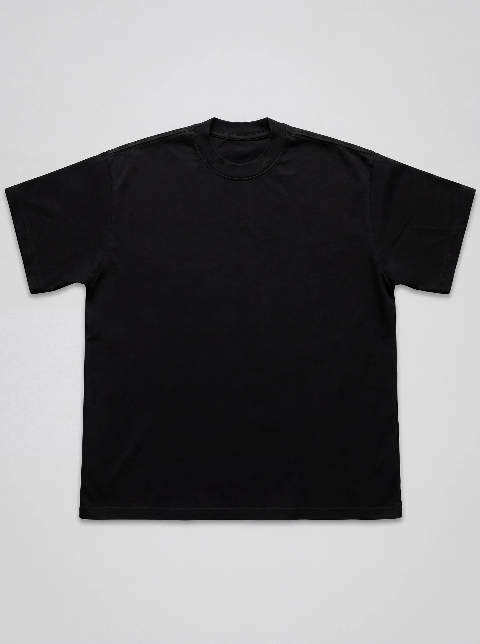 Camiseta Boxyover Lavada Negro/Dakota — frente