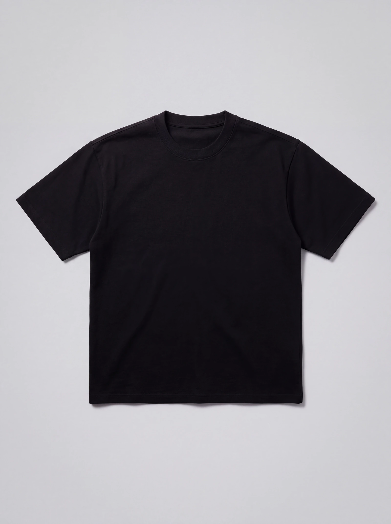 Camiseta Boxyover Puntada Sonrisa Negro — frente