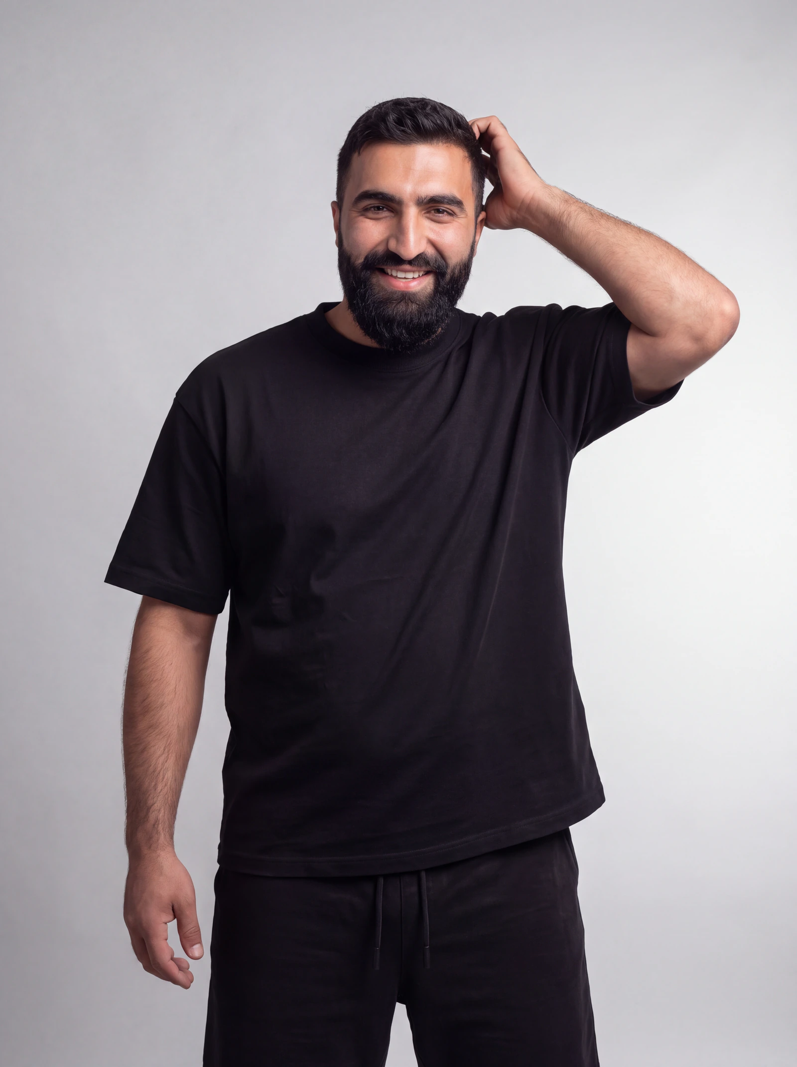 Camiseta Oversize — Negro