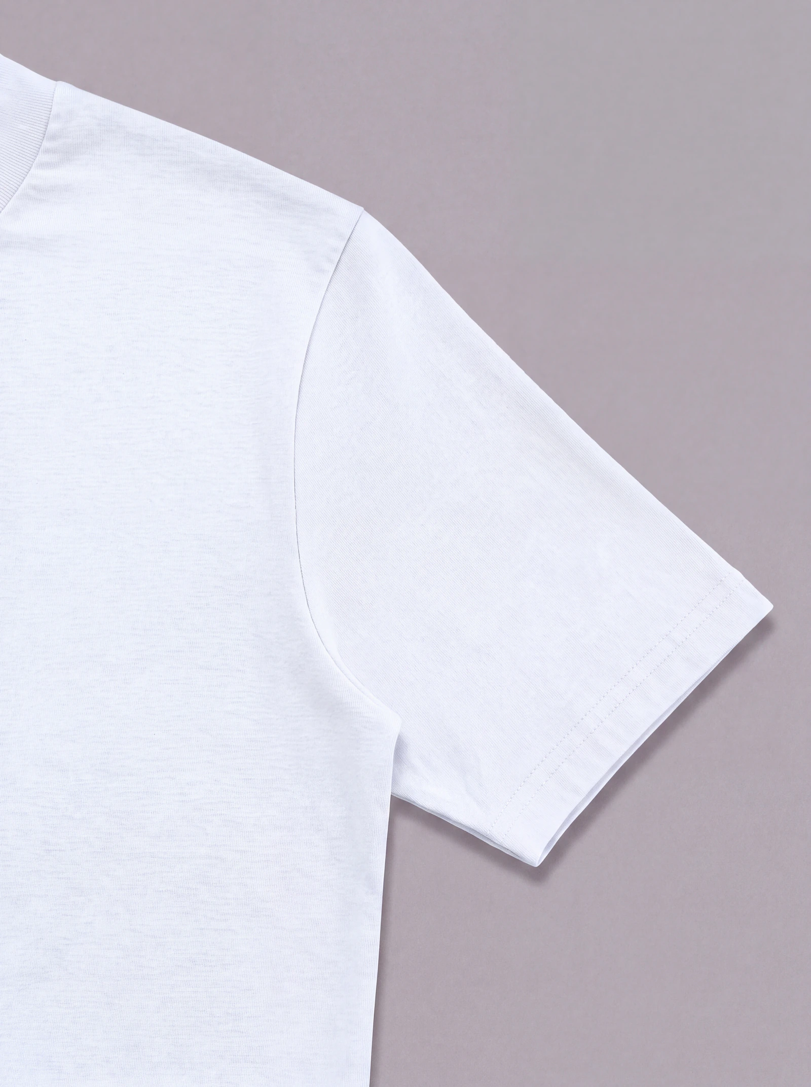 Crop Top Básico Azul Claro — detalle: manga