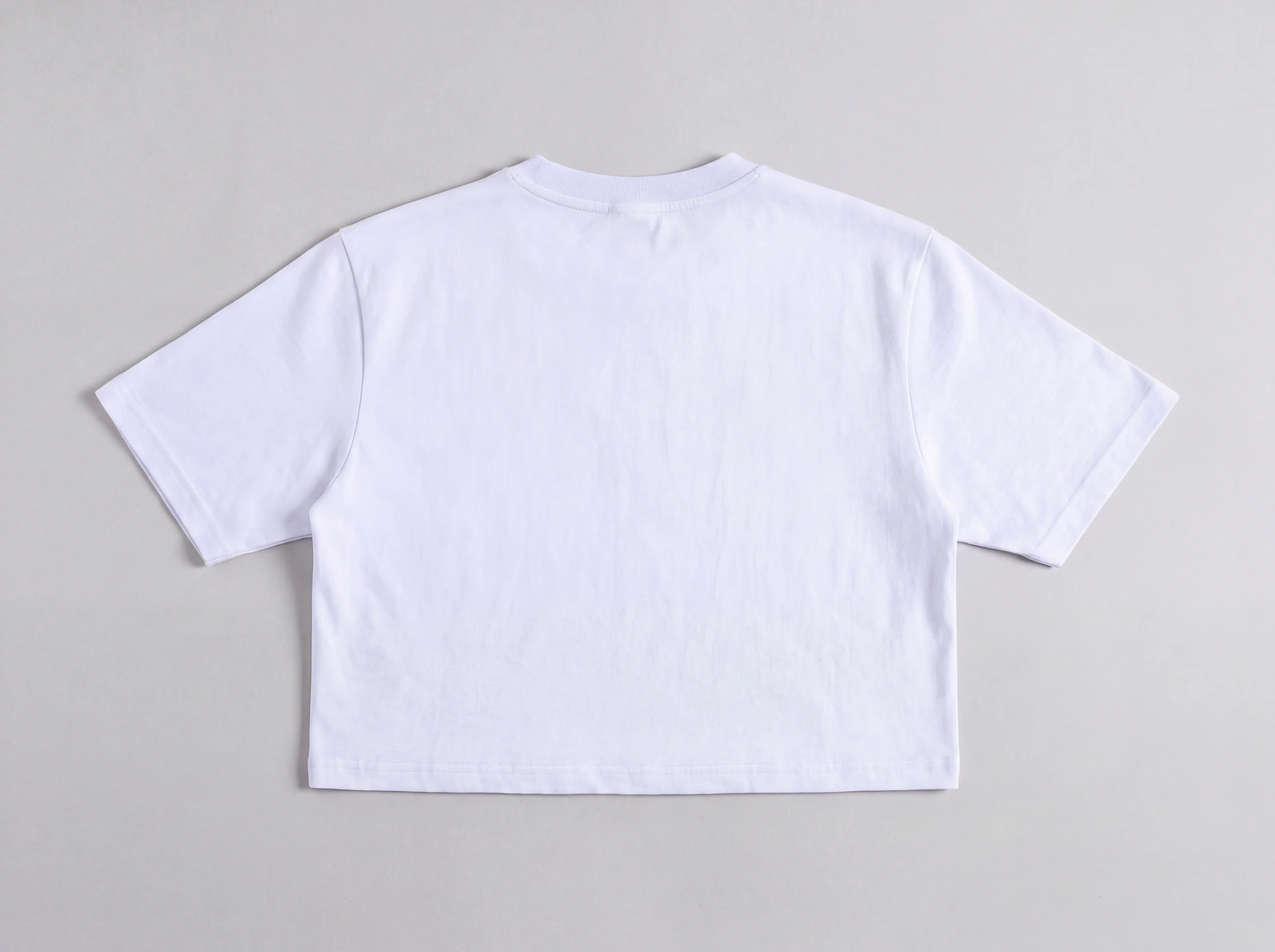 Crop Top Básico Azul Claro — espalda