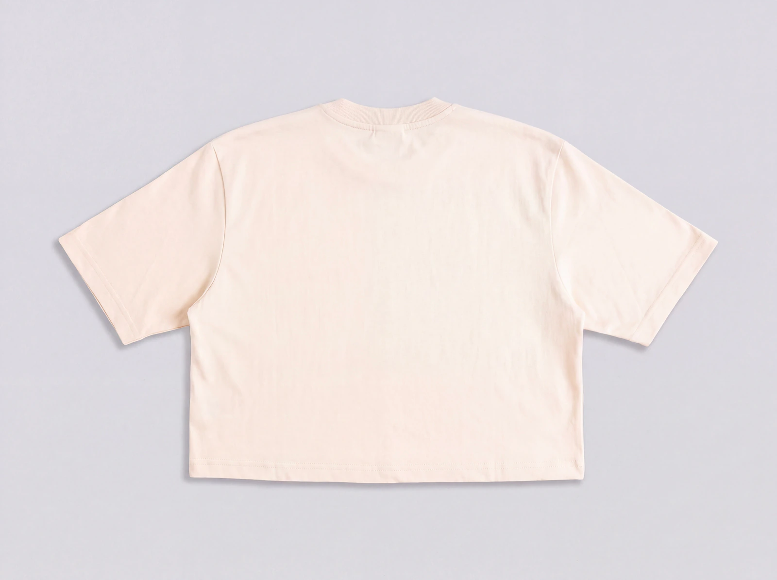 Crop Top Básico Mantequilla — espalda