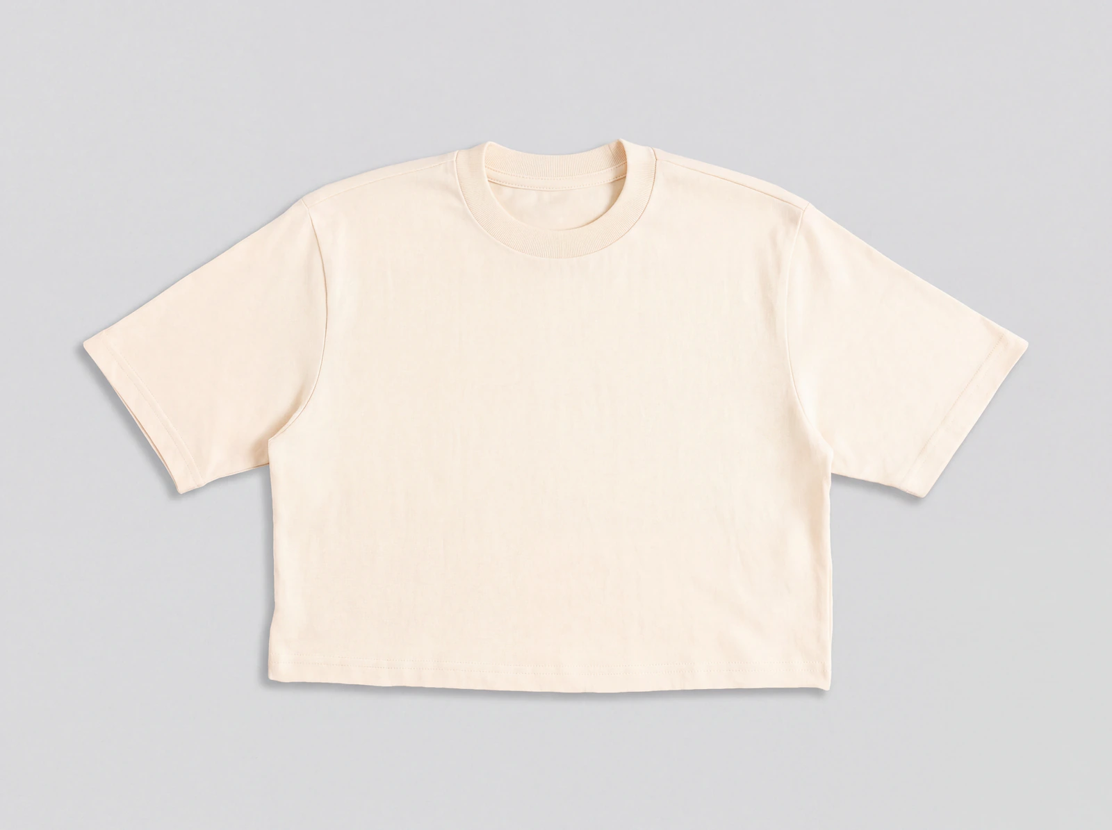 Crop Top Básico Mantequilla — frente