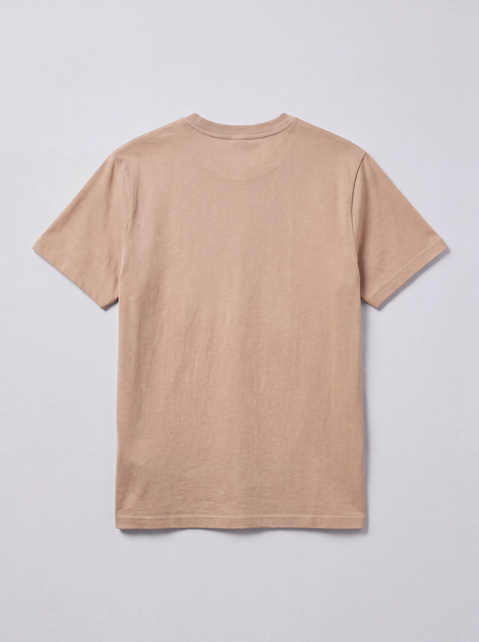 Camiseta Básica Dama Café — espalda