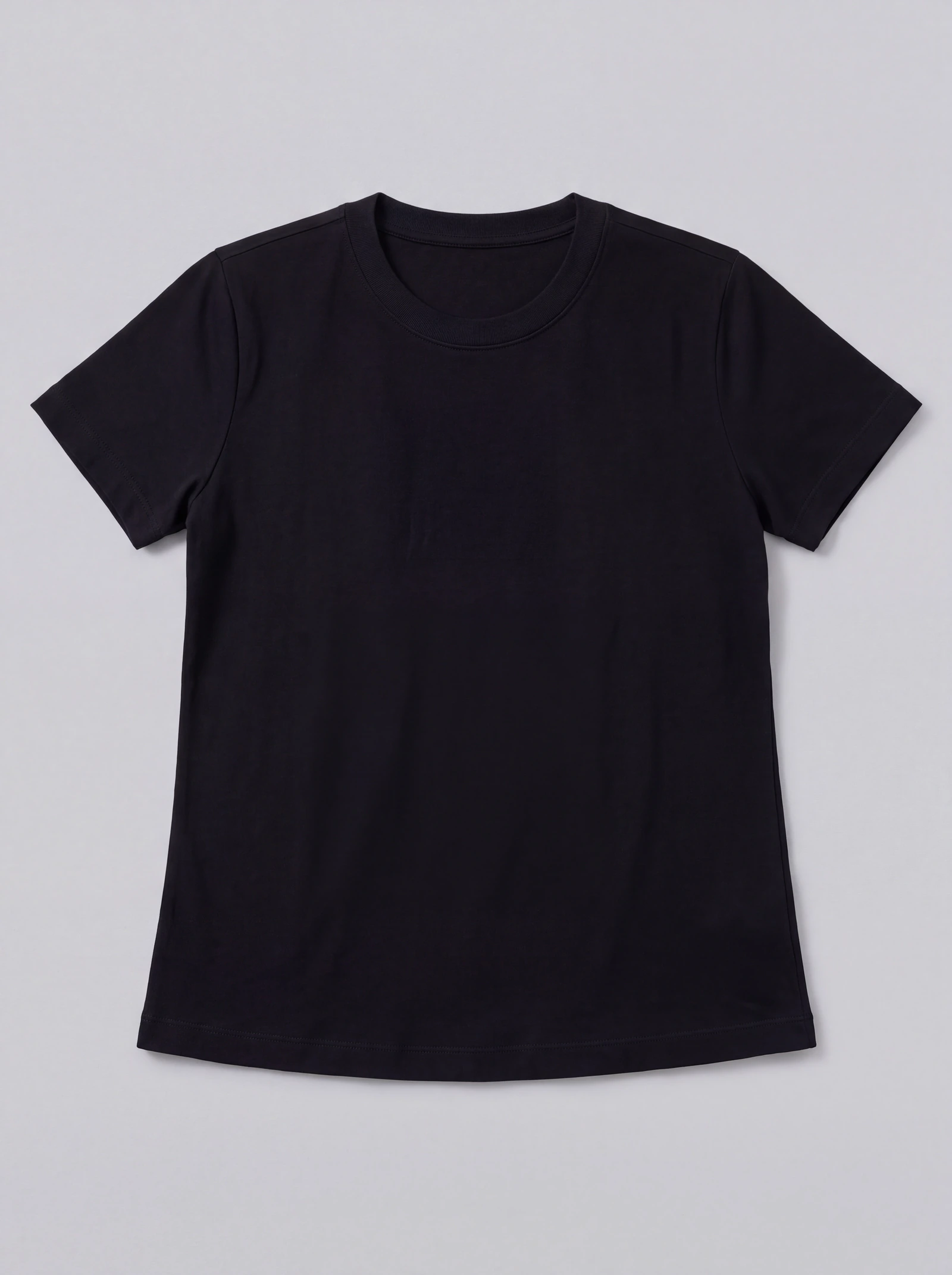 Camiseta Básica Dama Negro — frente