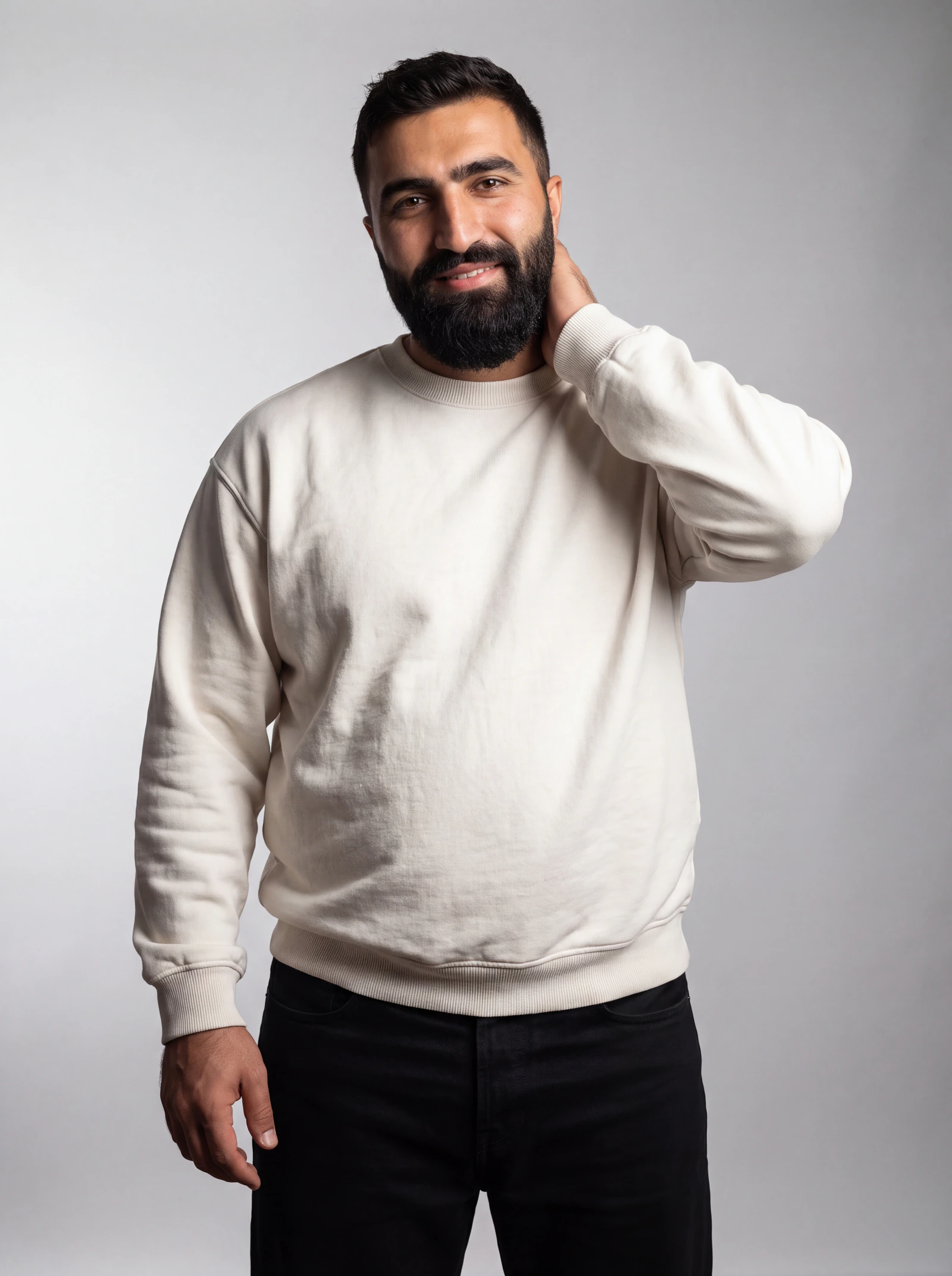 Crewneck Cuello Redondo — Crudo