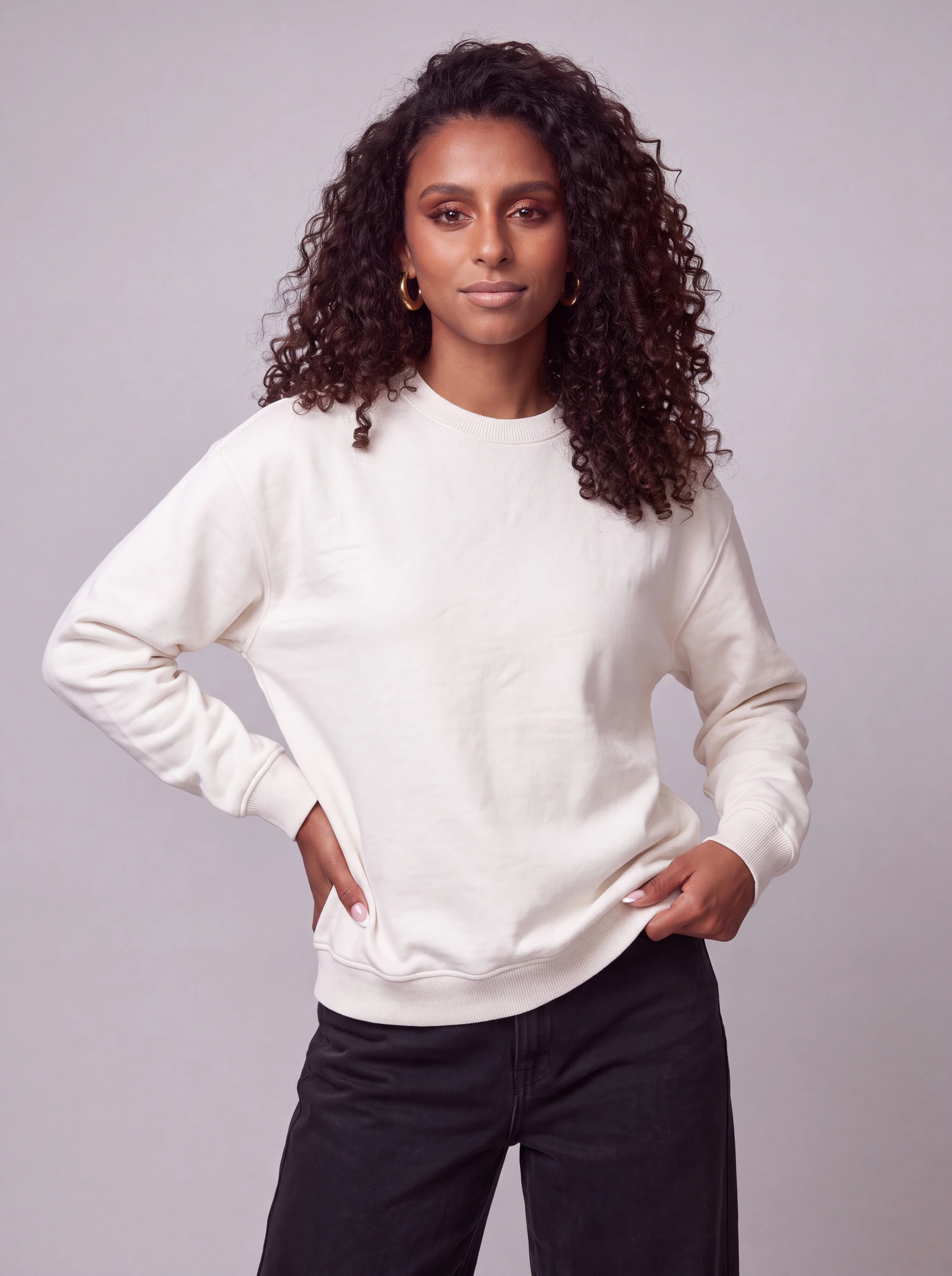 Crewneck Cuello Redondo — Crudo