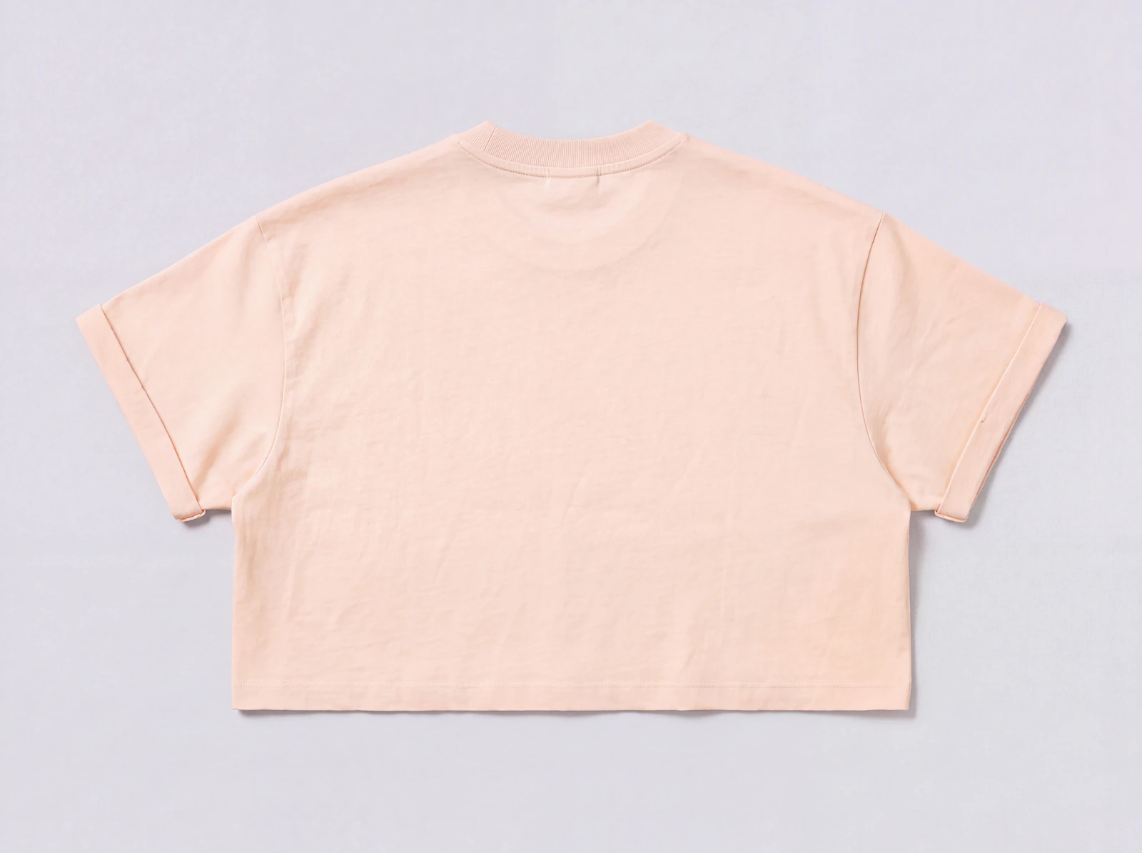 Crop Top Básico Naranja Claro — espalda