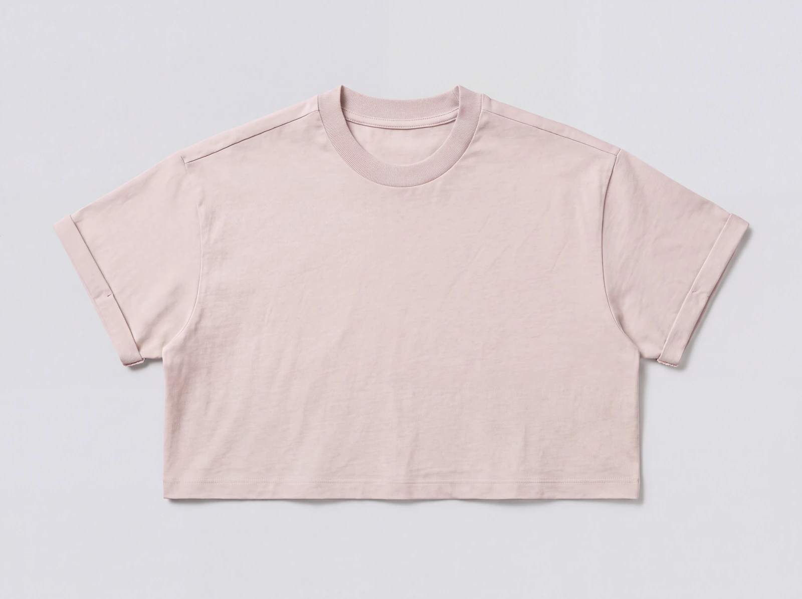Crop Top Básico Nude — frente