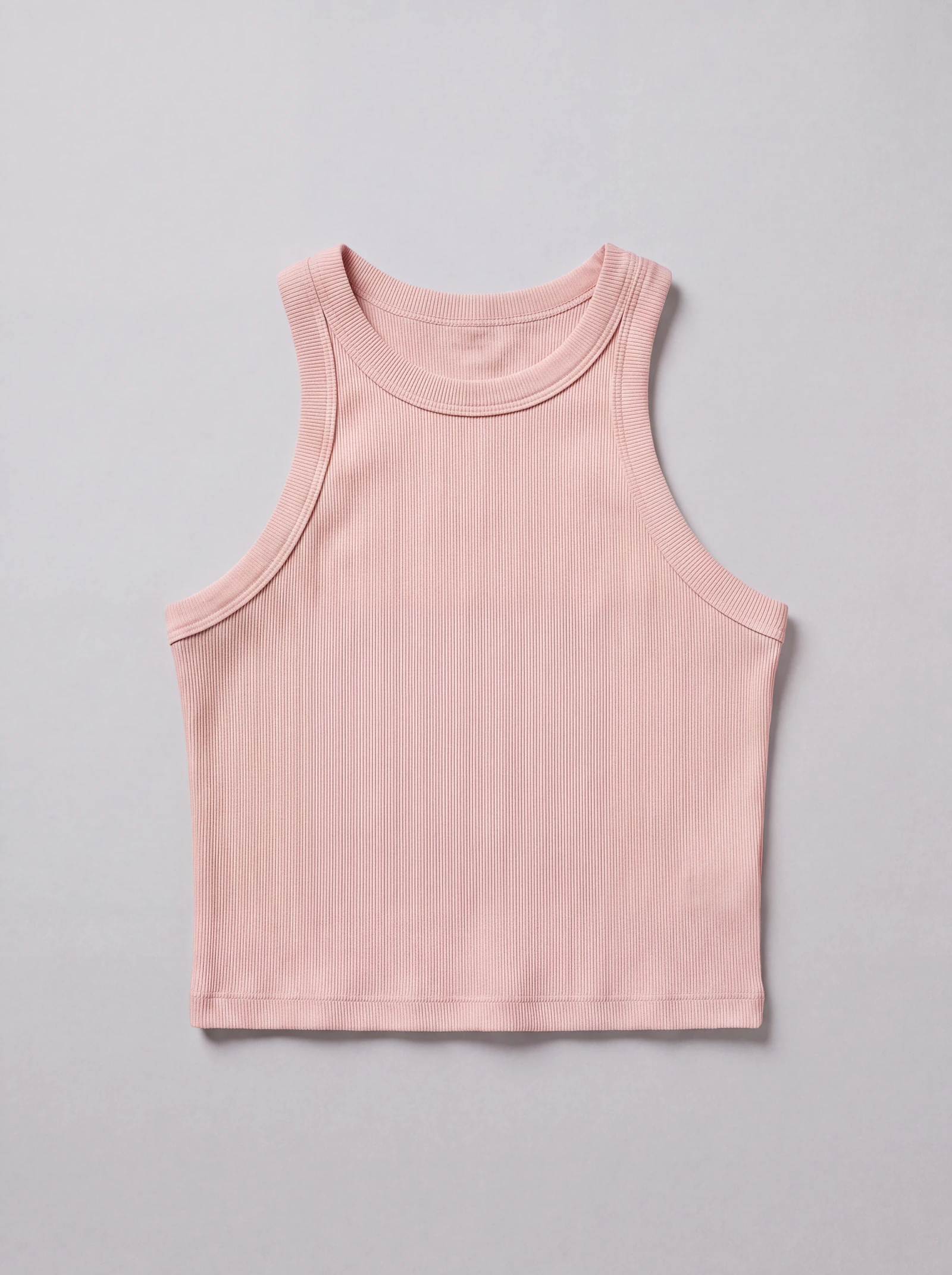 Tank Top Rib Rosado — frente
