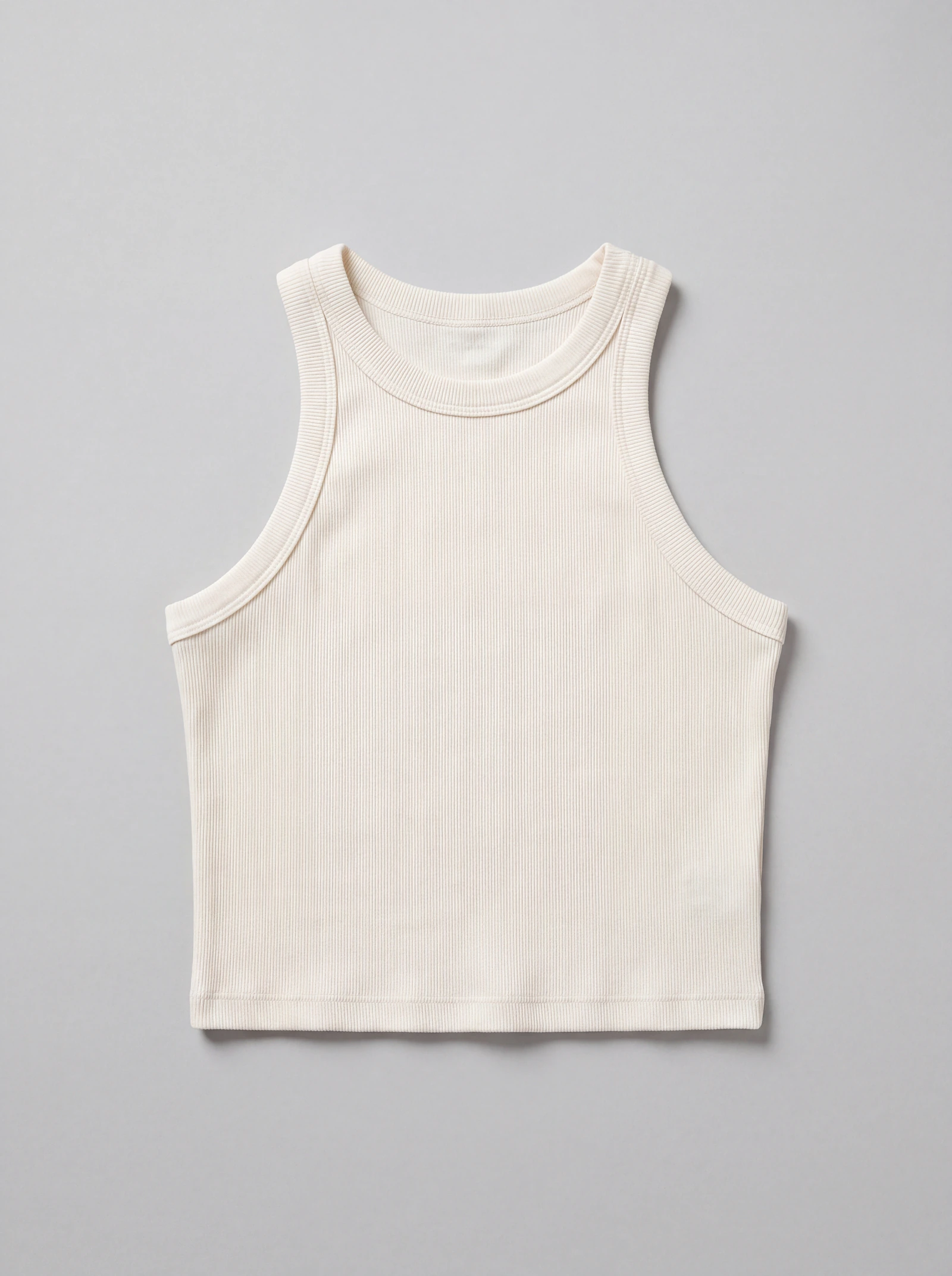 Tank Top Rib Crudo — frente