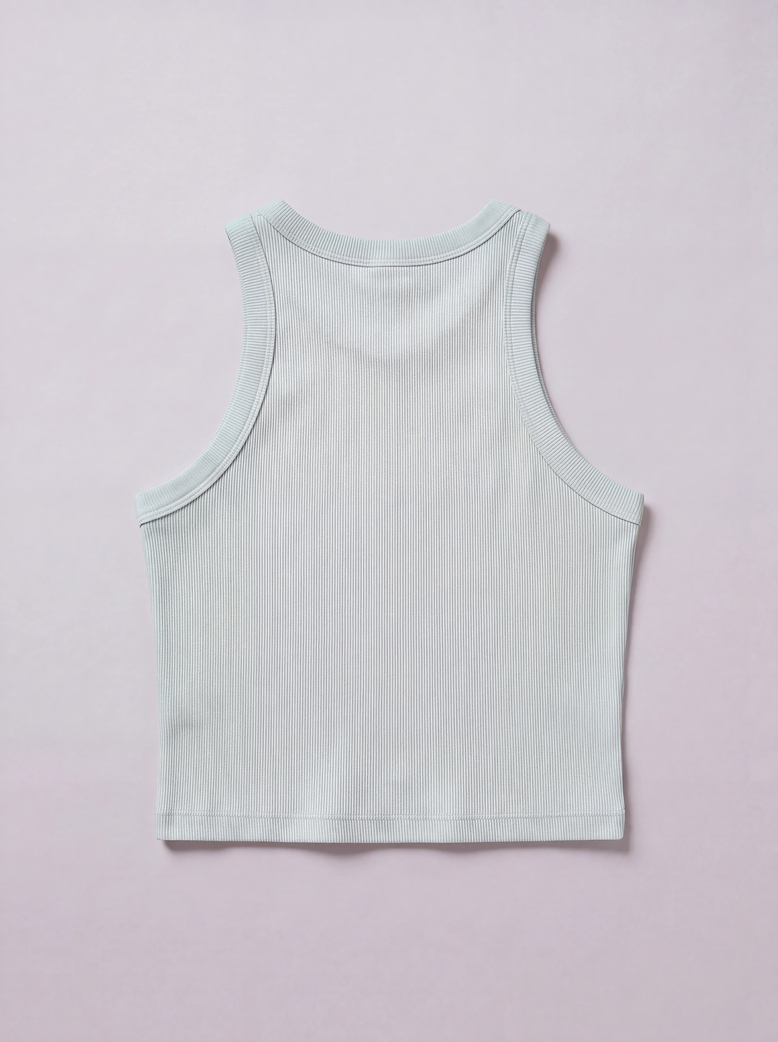 Tank Top Rib Verde Claro — espalda