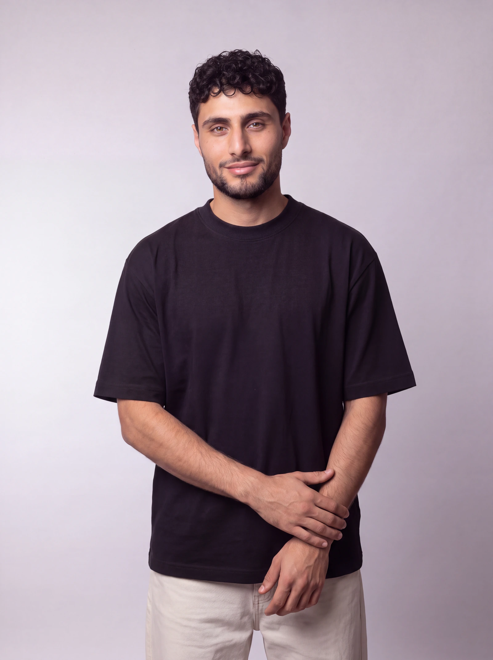Camiseta Oversize London — Negro