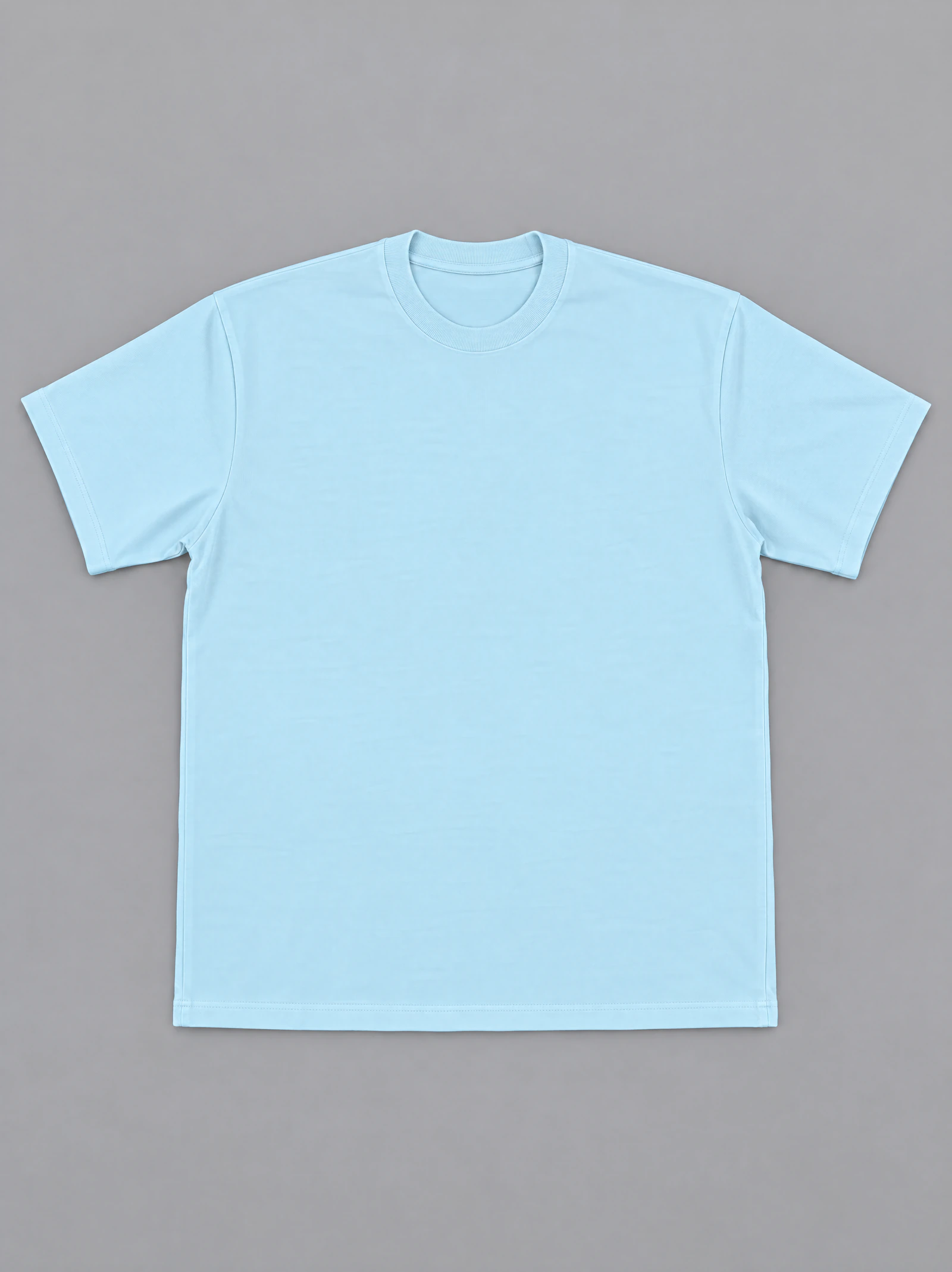 Camiseta Oversize Azul Claro — frente