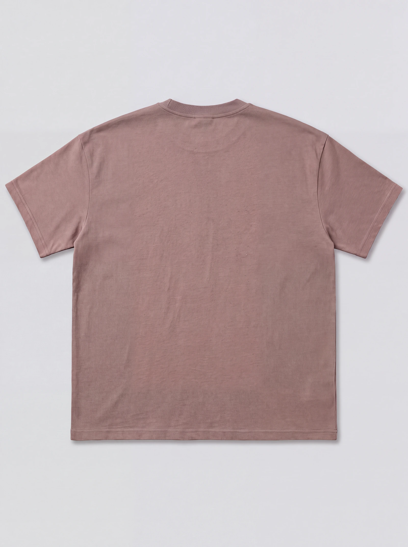 Camiseta Oversize Café Sólido — espalda