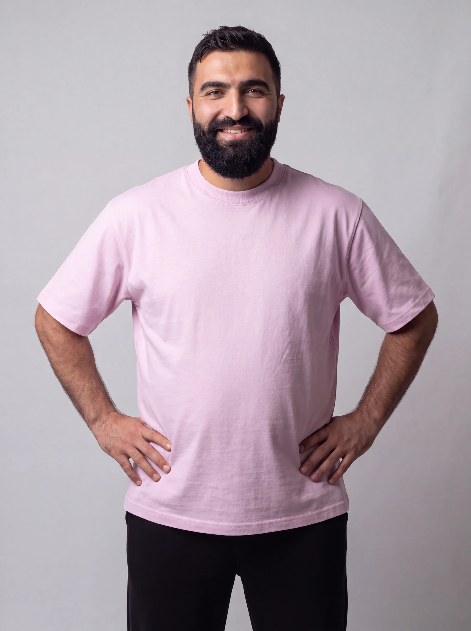 Camiseta Oversize — Rosado
