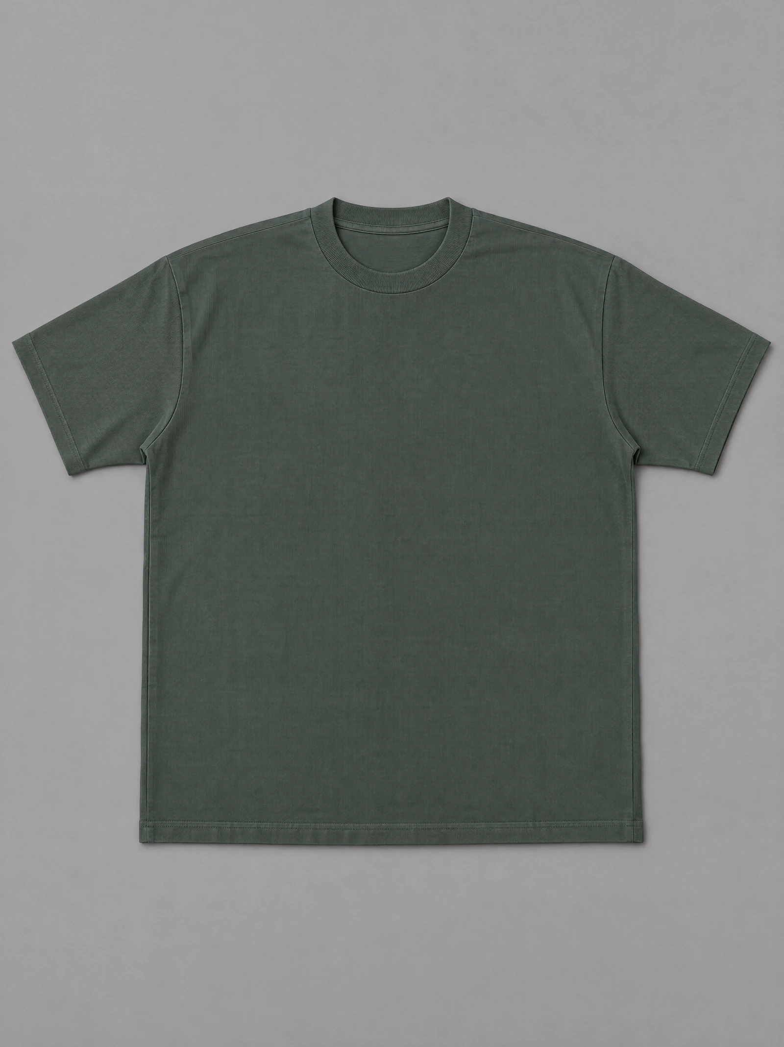 Camiseta Oversize Verde Militar — frente